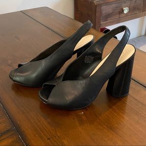 Chunky Black Heel Nine West 90s